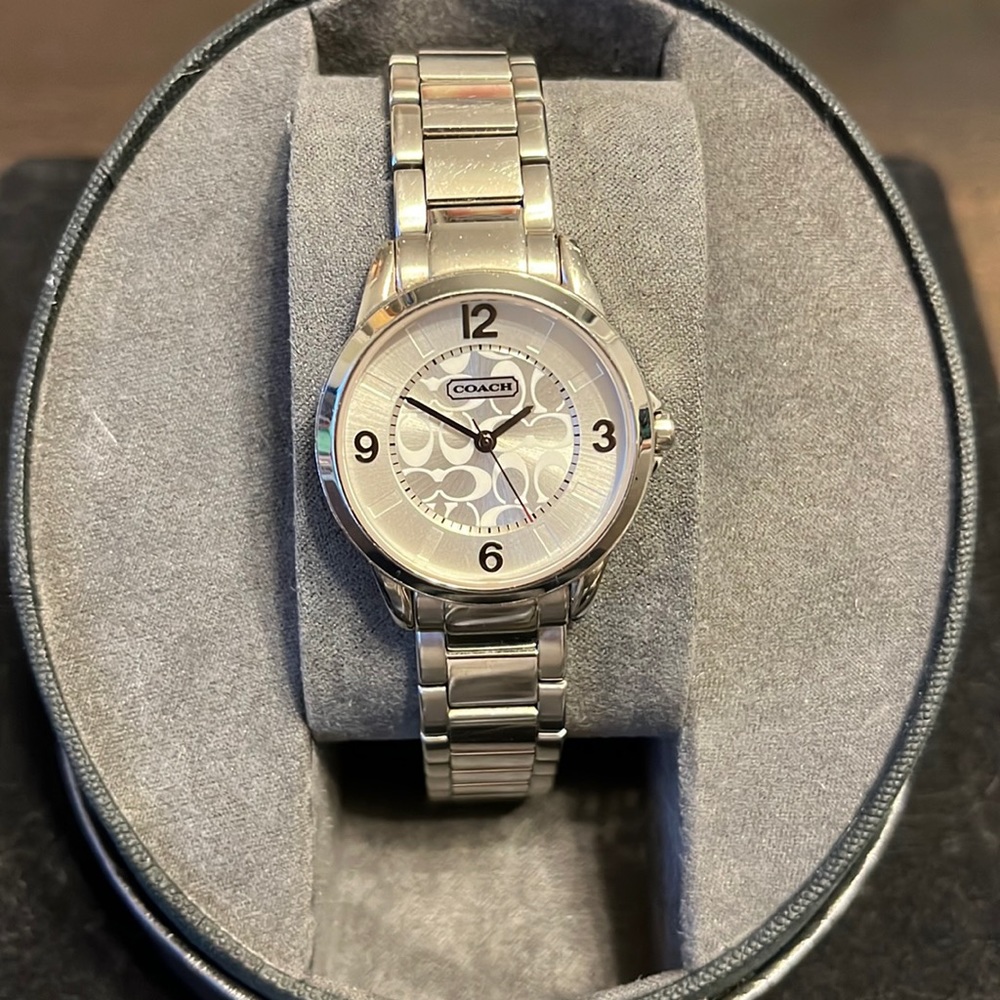 Coach silver woman’s watch